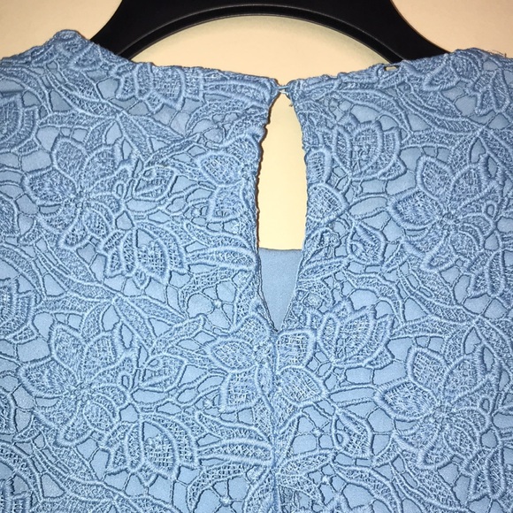 Zara Stunning Light Blue Lace Guipure Dress - Picture 11 of 13